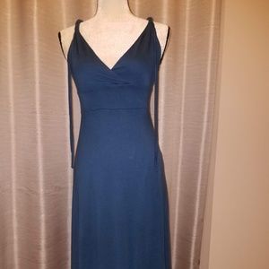 To The Max Blue Asymmetric Hem Sundress
